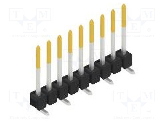 Connector: pin strips; pin header; male; PIN: 9; 2.54mm; SMT; 1x9