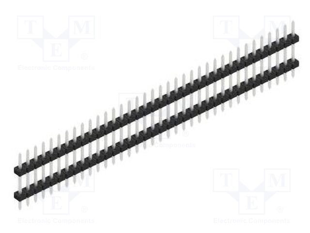 Connector: pin strips; pin header; male; PIN: 36; 2mm; THT; 1x36