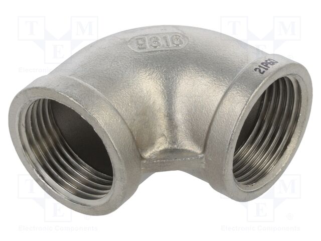 Female-female; max.10.5bar; 1.4408 stainless steel; G316