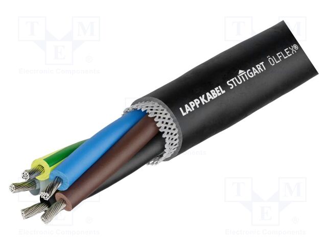 Wire; ÖLFLEX® CRANE NSHTÖU; 4G50mm2; unshielded; rubber; black
