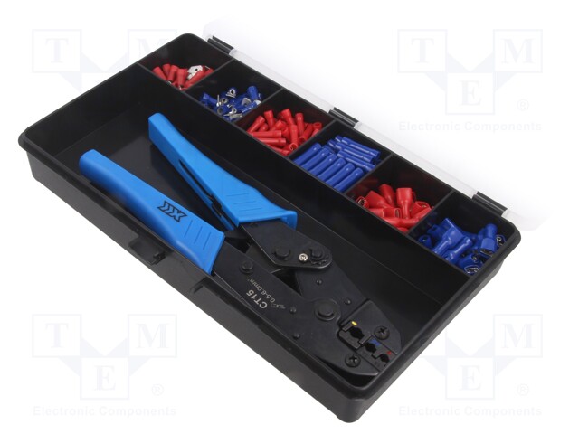 Kit: for crimping push-on connectors, terminal crimping