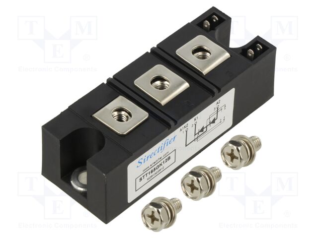 Module: thyristor; double series; 1.2kV; 165A; Ifmax: 300A; 34MM