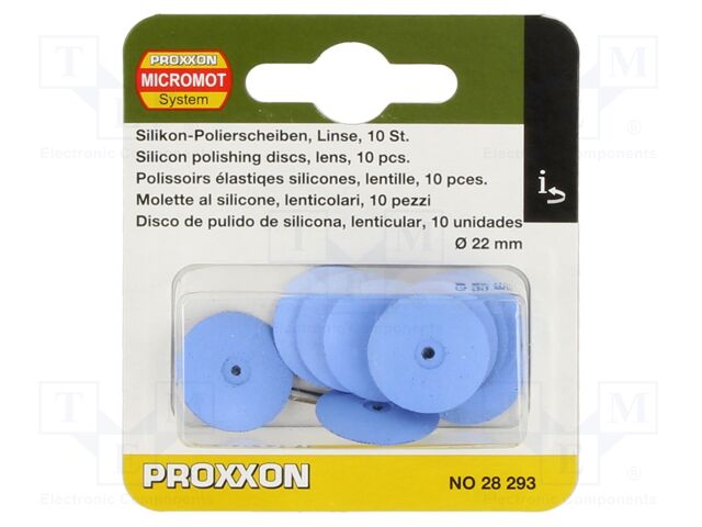 For finish grinding and polishing