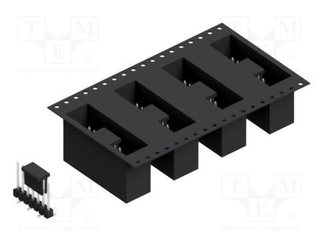 Connector: pin strips; pin header; male; PIN: 7; 2.54mm; SMT; 1x7