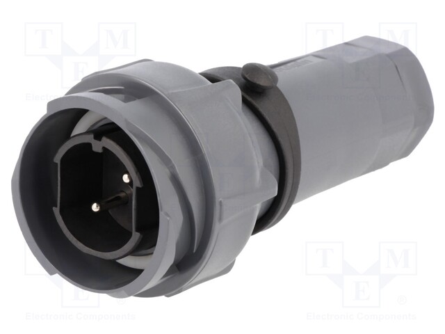 Connector: circular; plug; male; PIN: 2; bayonet,external bayonet