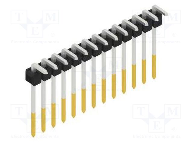 Connector: pin strips; pin header; male; PIN: 13; 2.54mm; THT; 1x13