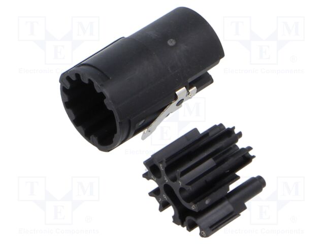 Connector: M17; female; contact insert; PIN: 7; crimped