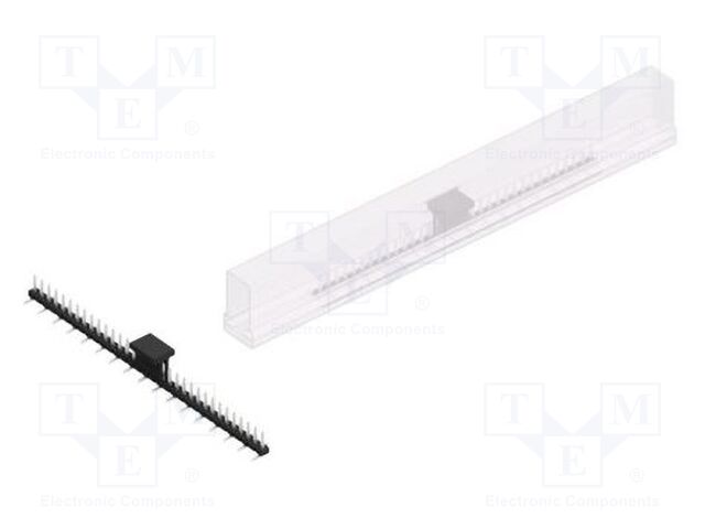 Connector: pin strips; pin header; male; PIN: 33; 2mm; SMT; 1x33