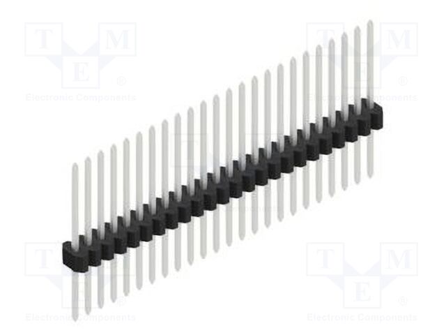 Connector: pin strips; pin header; male; PIN: 24; 1.27mm; THT; 1x24