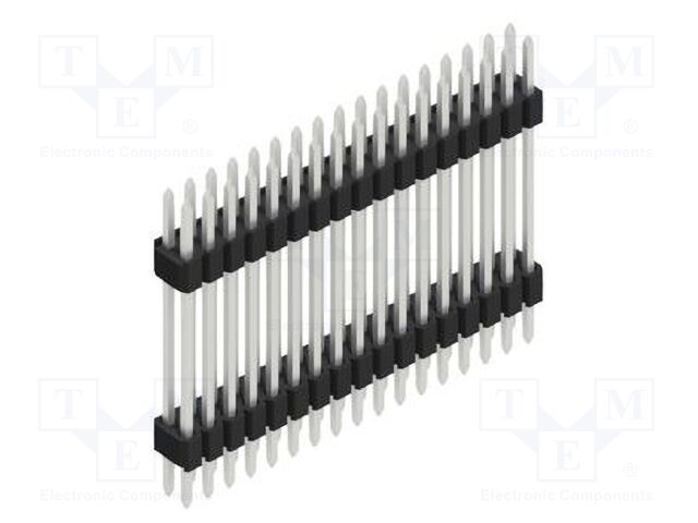 Connector: pin strips; pin header; male; PIN: 34; 1.27mm; THT; 2x17
