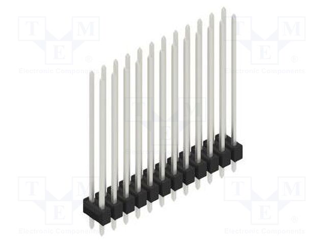 Connector: pin strips; pin header; male; PIN: 24; 2.54mm; THT; 2x12