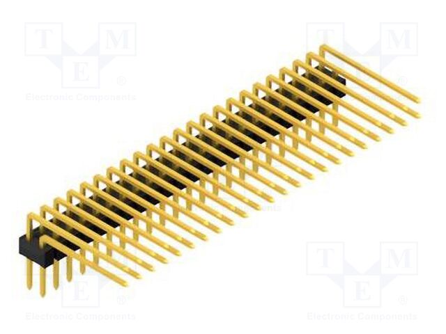 Connector: pin strips; pin header; male; PIN: 46; 2.54mm; THT; 2x23