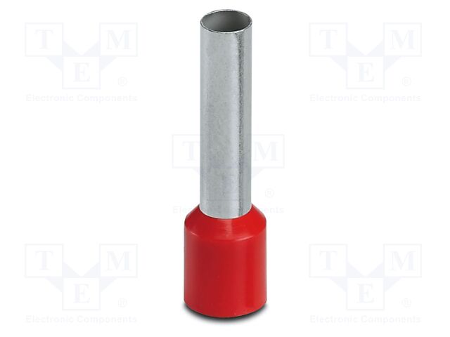 Tip: bootlace ferrule; insulated; copper; 10mm2; Bit len: 18mm