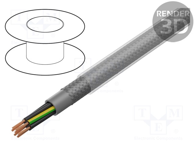 Wire; ÖLFLEX® CLASSIC 110 SY; 5G0.5mm2; PVC; transparent; CPR: Eca