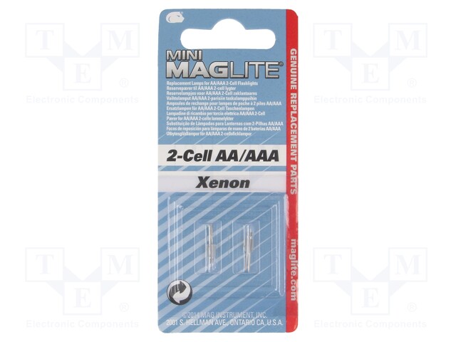 Filament lamp: standard; 3V