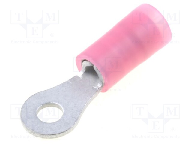 Ring terminal; M2,5; 0.5÷1mm2; insulated; tinned; copper; 1000pcs.