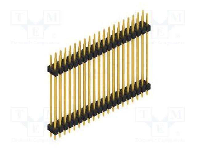 Connector: pin strips; pin header; male; PIN: 40; 2.54mm; THT; 2x20