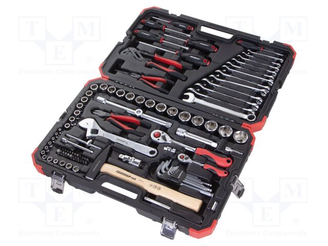 Tools set: general purpose; case; 1/2",1/4"; 100pcs.