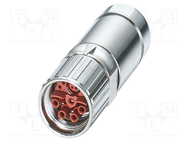 Connector: M23; plug; PIN: 13; crimped; straight; IP67