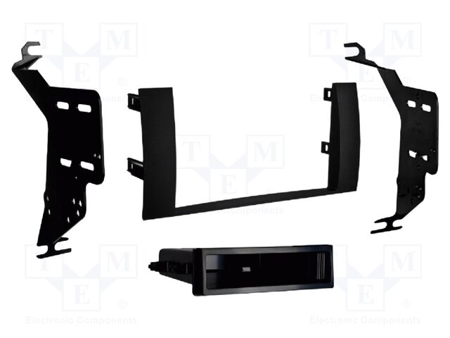 Radio frame; Toyota; 2 DIN; black