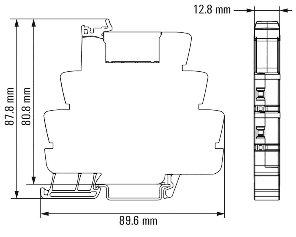 Relay: interface; SPDT; Ucntrl: 230VAC; 16A; DIN; Variant: Relay set