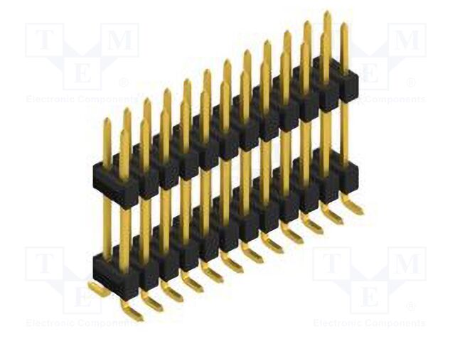 Connector: pin strips; pin header; male; PIN: 24; 2.54mm; SMT; 2x12