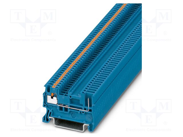 Splice terminal: rail; PA; L: 30.5mm; terminals: 2; W: 3.5mm; H: 46mm