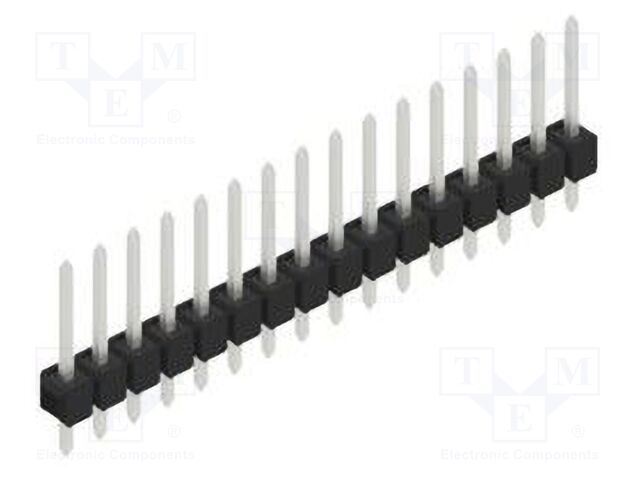 Connector: pin strips; pin header; male; PIN: 16; 2.54mm; THT; 1x16