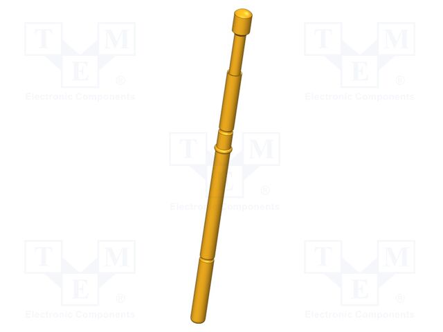 Test needle; Operational spring compression: 4mm; 5A; Ø: 2mm; 0.6N