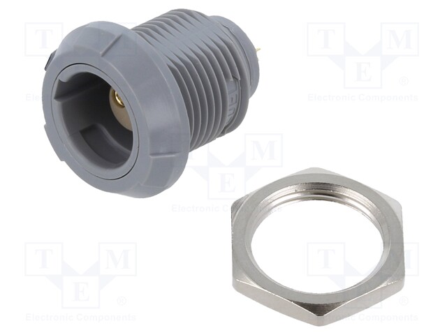 Connector: circular; Series: P; plug; female; soldering; PIN: 2; 10A
