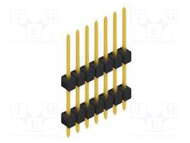 Connector: pin strips; pin header; male; PIN: 7; 2.54mm; THT; 1x7