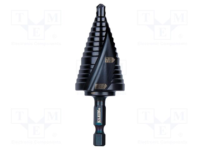 Drill bit; for metal,step,conical; Ø: 22.2÷28.6mm; L: 82mm; 1/4"