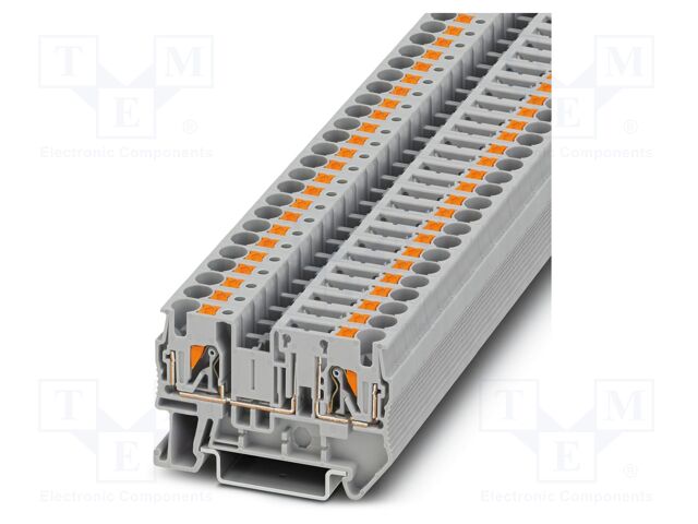 Splice terminal: rail; PT; 20A; 500V; push-in; PA; 0.2÷6mm2; W: 6.2mm