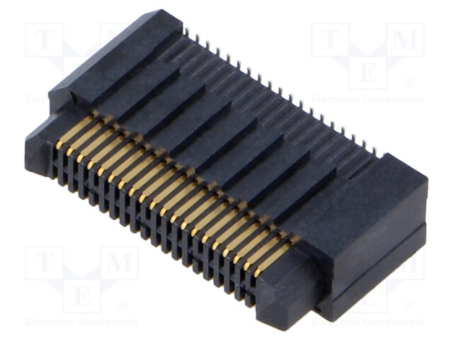 Connector: PCB to PCB; male; PIN: 50; 0.8mm; ERM8; gold-plated; SMT