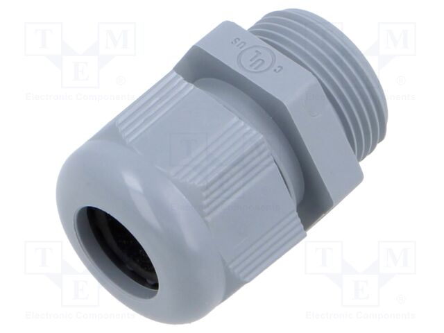 Cable gland; PG16; Mat: polyamide; grey