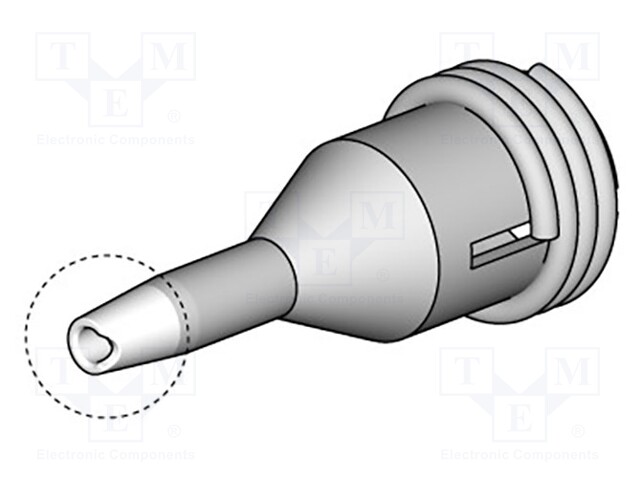 Nozzle: desoldering; 0.8x1.3mm; Features: for cleaning pads