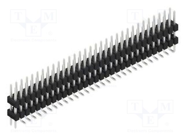 Connector: pin strips; pin header; male; PIN: 62; 2.54mm; SMT; 2x31