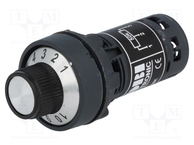 Potentiometer; 22mm; CM22; -25÷70°C; Ø22.5mm; IP65; 50kΩ