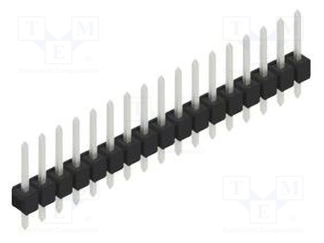 Connector: pin strips; pin header; male; PIN: 17; 2.54mm; THT; 1x17