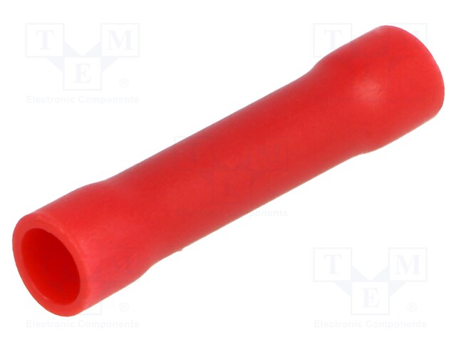 Butt splice; insulated; copper; Insulation: PVC; 0.25÷1.5mm2