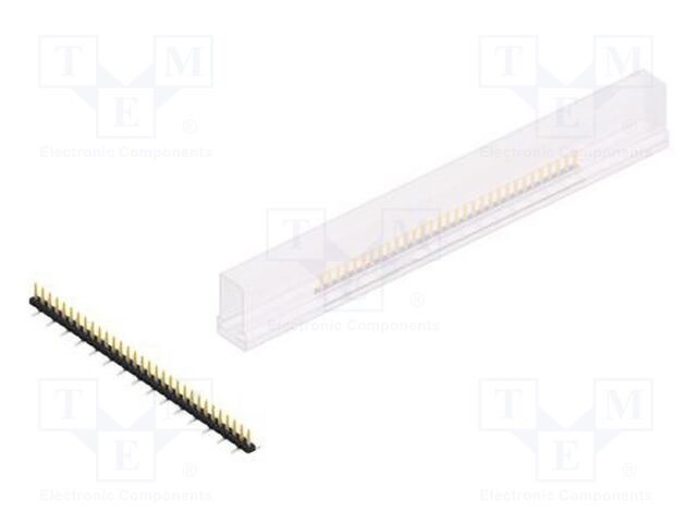 Connector: pin strips; pin header; male; PIN: 31; 2mm; SMT; 1x31