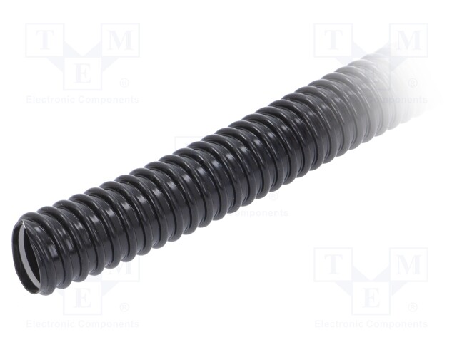 Protective tube; Conduit size: 25; PVC; black; L: 30m; -5÷60°C