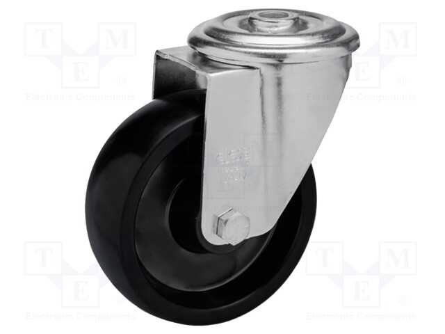 Transport wheel; Ø: 80mm; W: 35mm; H: 107mm; torsional; 127kg