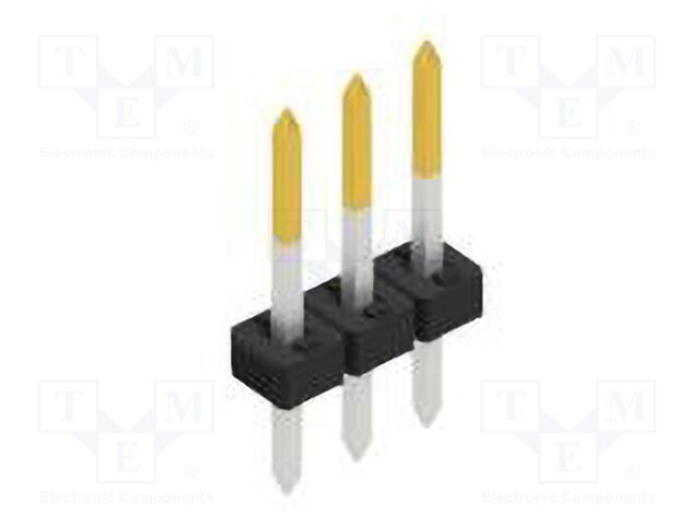 Connector: pin strips; pin header; male; PIN: 3; 2mm; THT; 1x3; 100V