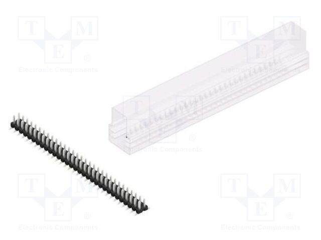 Connector: pin strips; pin header; male; PIN: 62; 2.54mm; SMT; 2x31