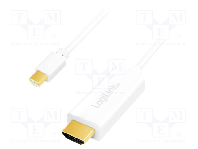 Cable; DisplayPort 1.2,HDMI 1.4; 3m; white