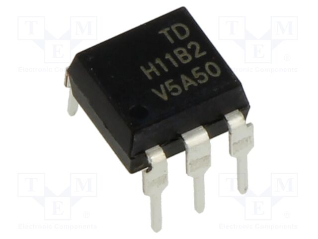 Optocoupler; THT; Ch: 1; OUT: Darlington; 5kV; DIP6; Colour: black