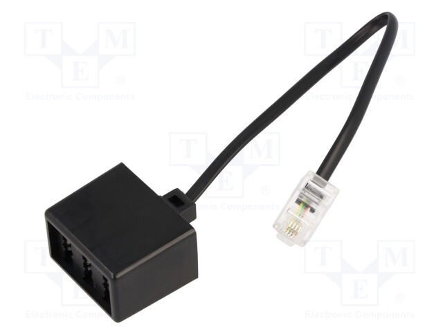 Transition: splitter; RJ45 plug,TAE F socket,TAE N socket x2