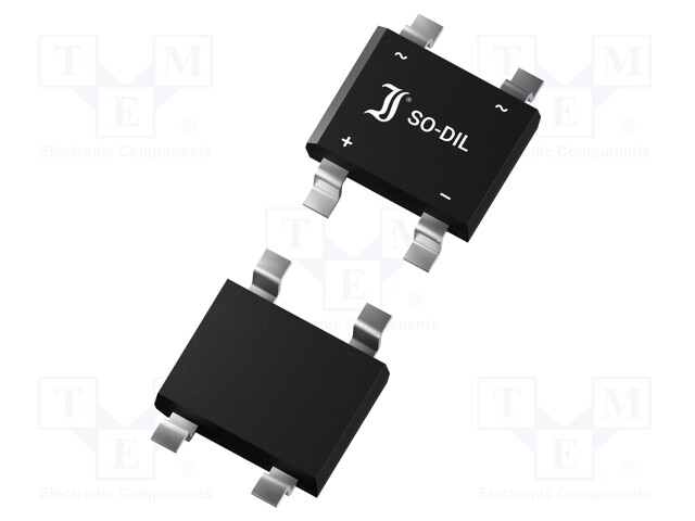 Single-phase bridge rectifier; Urmax: 800V; If: 2.3A; Ifsm: 65A
