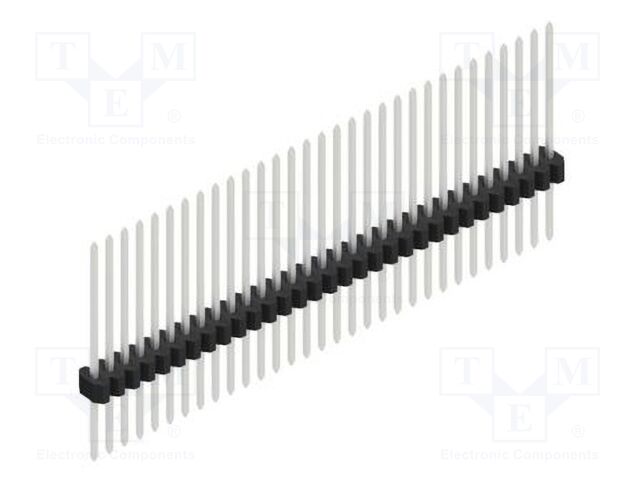 Connector: pin strips; pin header; male; PIN: 31; 1.27mm; THT; 1x31